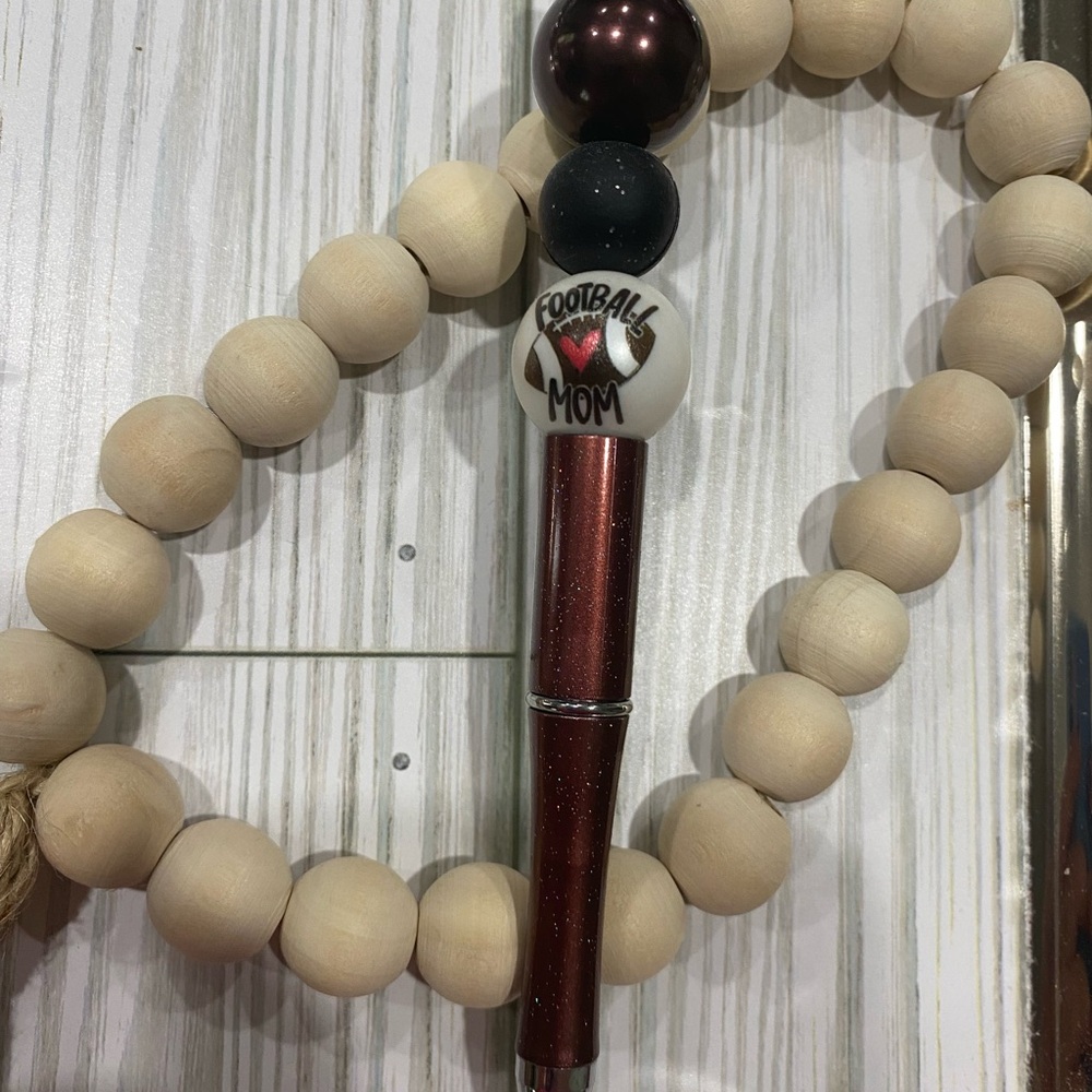 Football Mom Beaded Pen